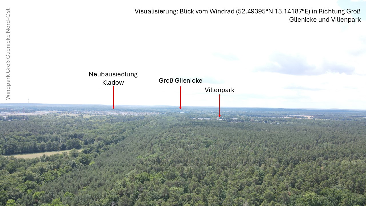 Wie und von wo aus sind die Windrder zu sehen?  